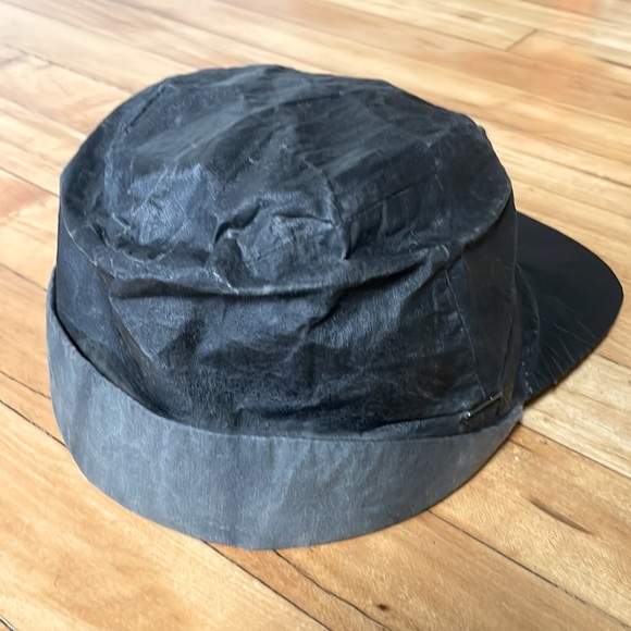 BLAMO HEATHEN FIELD CAP - Black and Grey Brimmed Hat  - OOAK - Picture 3 of 3